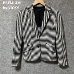 PREMIUM by VICKY ストライプ テーラードジャケットのサムネイル
