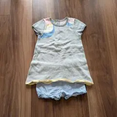 familiar サマーニットチュニック・パンツセット 80サイズ