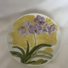 【美品】NARUMI 鳴海製陶 田村孝之介 蘭の絵皿 飾皿 1985年製 略歴付 K. Tamura 花柄皿 陶器製 ナルミ 蘭の絵皿 1985年製 - メルカリ