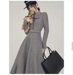 ニット ロングワンピース 長袖