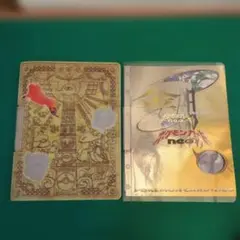 ポケモンカードneo　ネオシリーズ　プレミアムファイル　2枚セット　金銀　旧裏