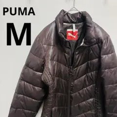 PUMA ダークブラウン ダウンジャケット　レディース　M 両サイドポケット★