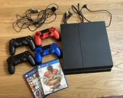 PlayStation 4 本体 コントローラー4つ ゲームソフト付き