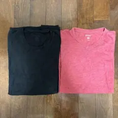 Tシャツ ２枚セット まとめ売り　無地　Lサイズ　NAUTICA Hanes