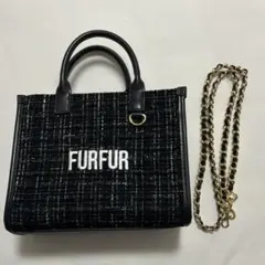 2026年最新】furfur ツイードロゴトートバッグの人気アイテム - メルカリ