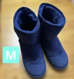 ボアブーツ　ショートブーツ　M ネイビー