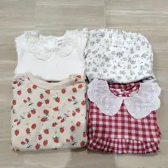 cottoli バースデイ 夏物 女の子 ロンパース まとめ売り