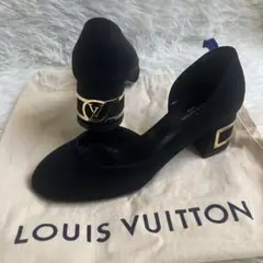 美品✨ルイヴィトン ブリスライン スエード LV ロゴ パンプス MA0250のサムネイル