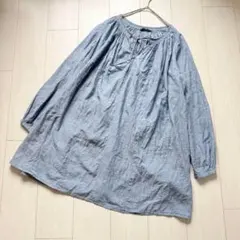 45rpm インドカディ 藍染め フリンジ ワンピース コットン100% 2