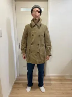 【雰囲気抜群】海外製 ミリタリーコート 軍モノ 実物 古着