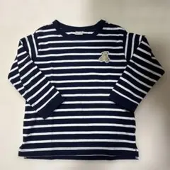 petit main 長袖 110センチ くま ボーダー