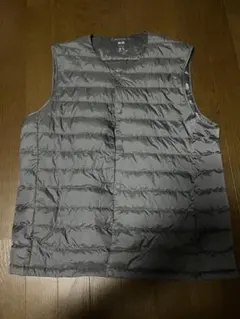 a*a様 UNIQLO グレー ダウンベスト Lサイズ