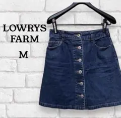 LOWRYS FARM デニムミニスカート ブルー M レディース