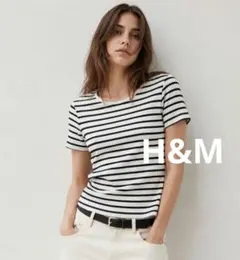 ♥H&M♥ボーダーカットソーS♥シンプル定番カジュアル