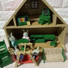 シルバニア お家と緑家具シリーズ まとめ売り 廃盤 レトロ