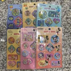 ディズニー　ウォーターシール(100均ではありません)　6種セット　2508円分