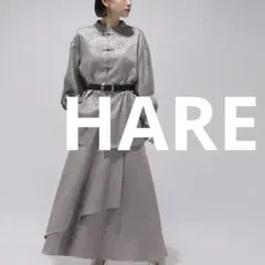 HARE yakeiガラワンピース 即完売商品 夜景ワンピース ハレ ベルト付き