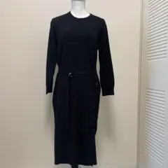 長袖ニットワンピース