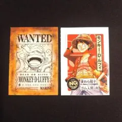 モンキー・Ｄ・ルフィ　ワンピースイマジンウォンテッド　2枚セット　付録