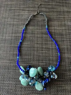 ビーズネックレス　ハンドメイド　美品