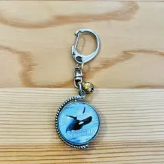 鴨川シーワールド シャチ ベルーガ 回転キーホルダー 鈴付きのサムネイル