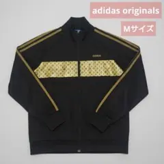 希少/00sアディダス オリジナルス トラックジャケット 黒×金 モノグラム M