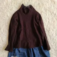 ★ Y's ワイズ　ワークショップ　日本製　Vネック　ウール　ニット　セーター セール】 【ウールブレンドシリーズ】フロント切替Vネック