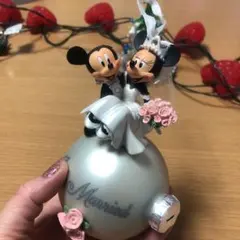 ミッキーとミニーの結婚式クリスマスオーナメント