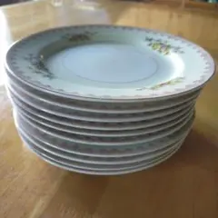 yamatake china 19.5㎝プレート 濃ブルー金縁 30枚 洋食皿 - メルカリ