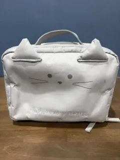 【GELATO PIQUE 】おむつ ポーチ ネコ グレー ジェラピケ