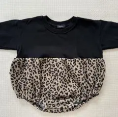 《美品》anonbaby あのべび レオパード ベビーロンパース