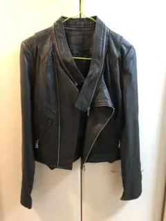 美品❣️羊革 ライダースジャケット レザージャケット レギンス　36 S
