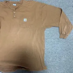 Carhartt 2XL ブラウン 長袖シャツ 古着