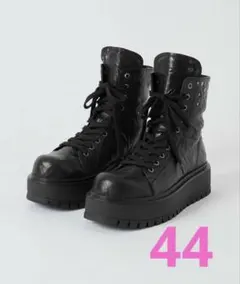 【GRANCY】折り返し本革シューズ　ブーツ 42サイズ(26.5〜27cm) GRANCY】Fold-over Leather Shoes 42サイズ - メルカリ