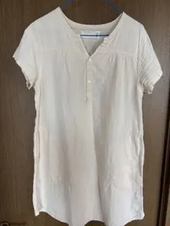 半袖 麻 チュニックのサムネイル
