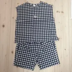 Cottoli 新品　セットアップ　ギンガムチェック　ネイビー