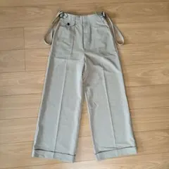 コットン サスペンダーパンツ