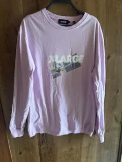 XLARGEロンT パープルピンク