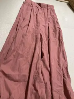 ピンクガウチョパンツ❤️未使用レディースMウェストゴム❤️