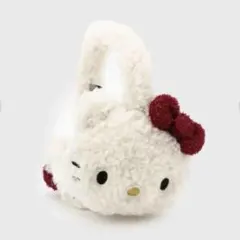 ハローキティ ふわふわイヤマフ オペークドットクリップ イヤーマフ