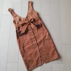 セシルマクビーCECIL McBEE　ジャンパースカート　コーデュロイスカート