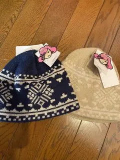 キッズ　ニット帽子　2点セット　未使用品