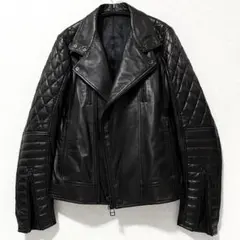 y2k archive quilt gimmick leather jacket