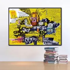 ジャン=ミシェル・バスキア プリントキャンバスポスター 50×70cm