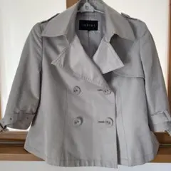 INDIVI ベージュ ダブルブレスト トレンチコート 38