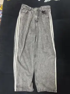 ストライプワイドパンツ