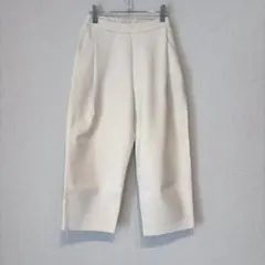 ✨韓国製✨ ELIRE ワイドパンツ F クロップド丈 きれいめ カジュアル 白