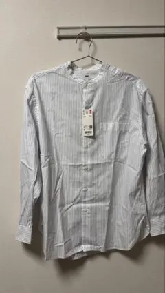 【新品未使用】UNIQLO オーバーサイズスタンドカラーシャツ　Sサイズ
