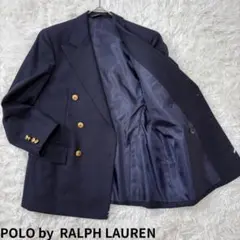 ポロラルフローレン　紺ブレ ダブル　金ボタン　 ジャケット　フォーマル　150