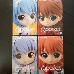 エヴァンゲリオン　Qposket フィギュア　式波アスカ　綾波レイ